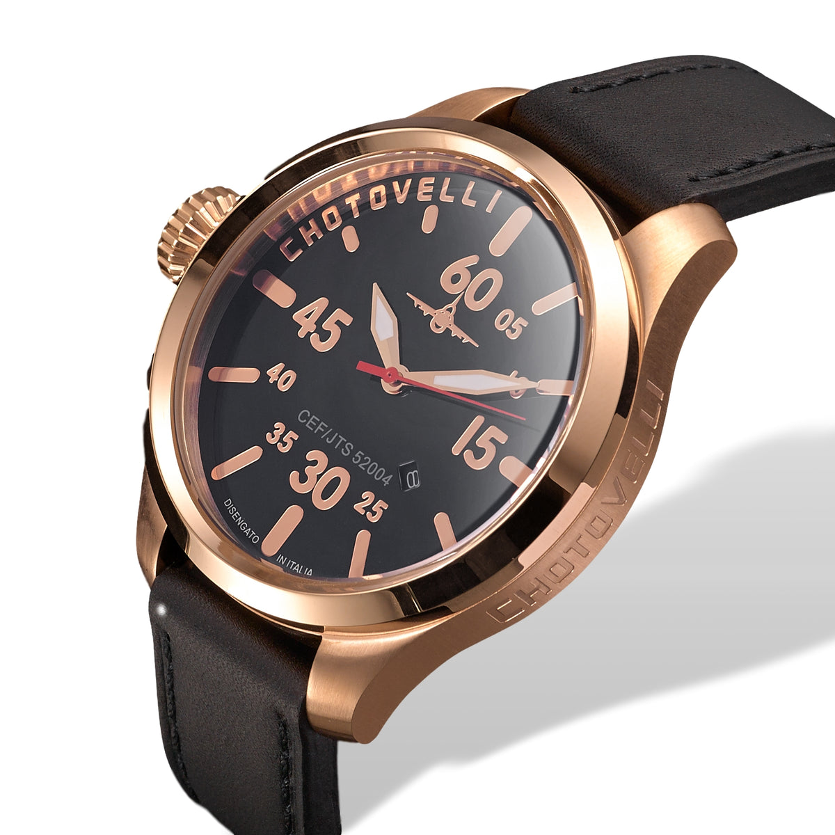 AV 5200-4 Pilot Watch | Rosegold Pilot Watch – Chotovelli & Figli