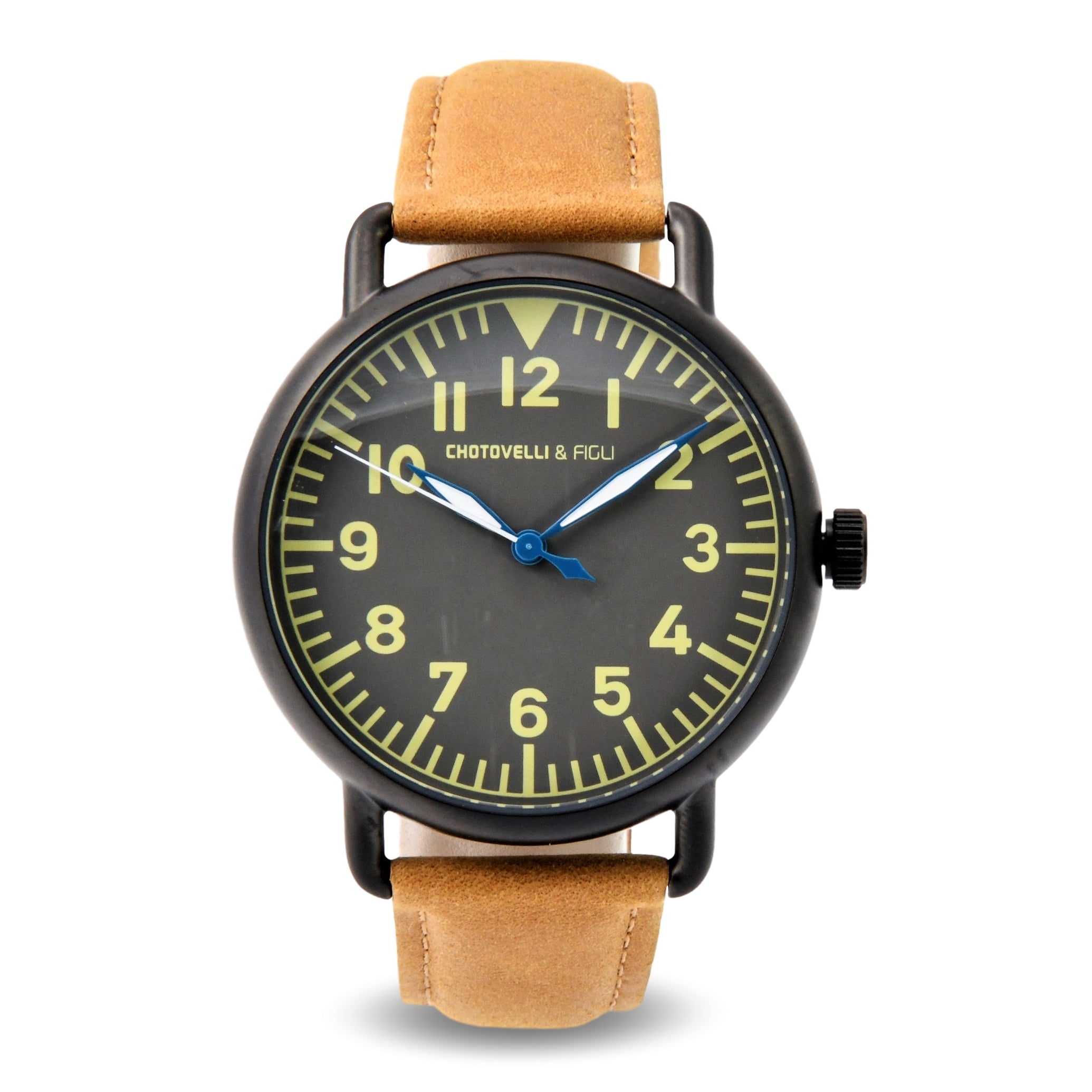 Brown Leather Watch | Unisex Leather Watch | Chotovelli & Figli