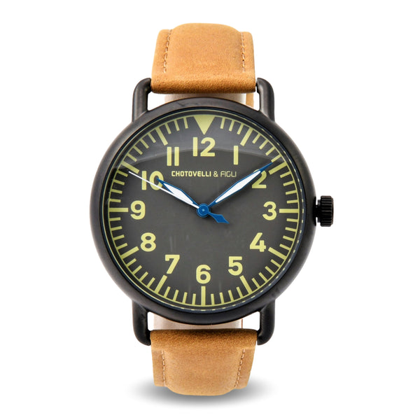 Brown Leather Watch | Unisex Leather Watch | Chotovelli & Figli