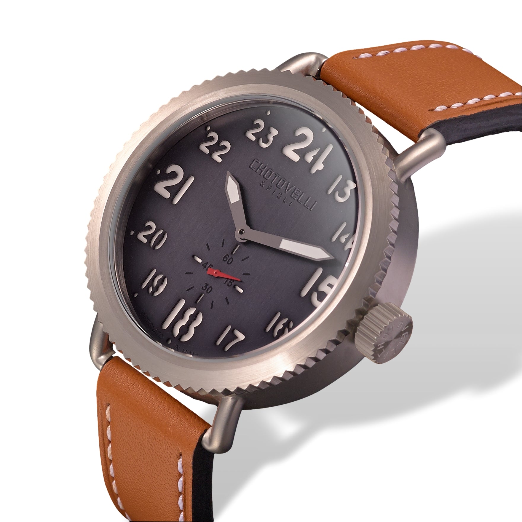 Matte Dial Watch | Leather Strap Watch | Chotovelli & Figli