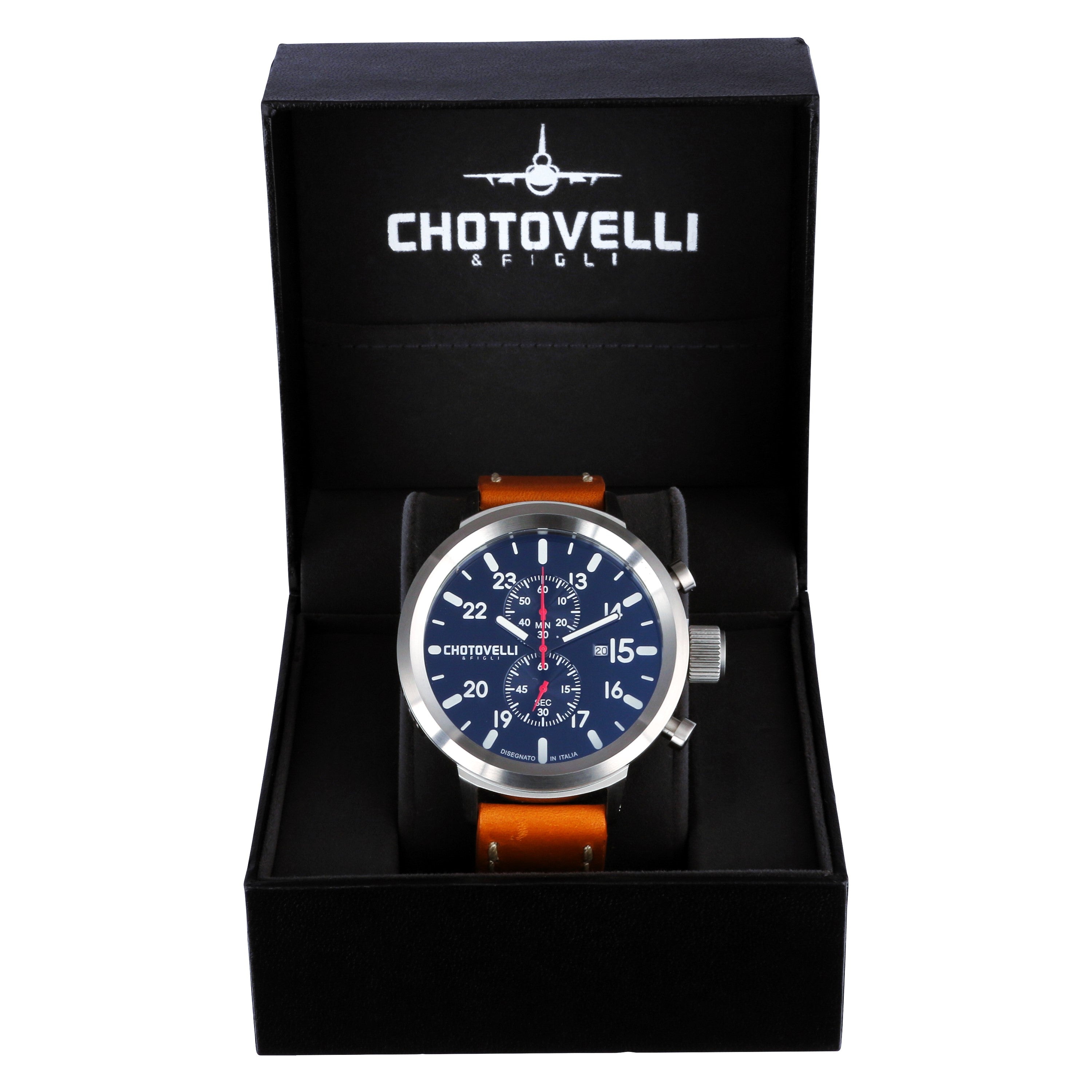 747-12 Big Pilot Watch | Unique Aviator Watches | Chotovelli & Figli