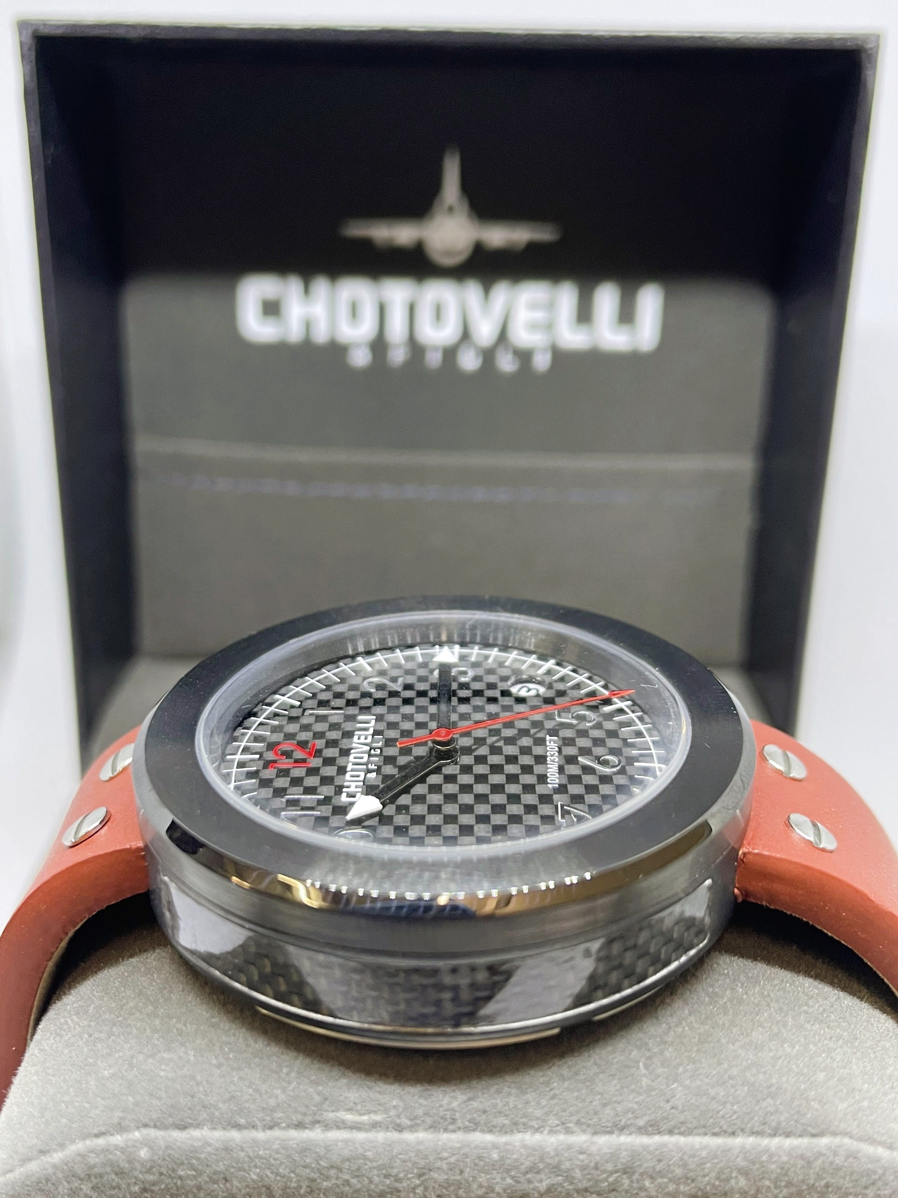 Black Gauge Watch | Gauge Strap Watch | Chotovelli & Figli