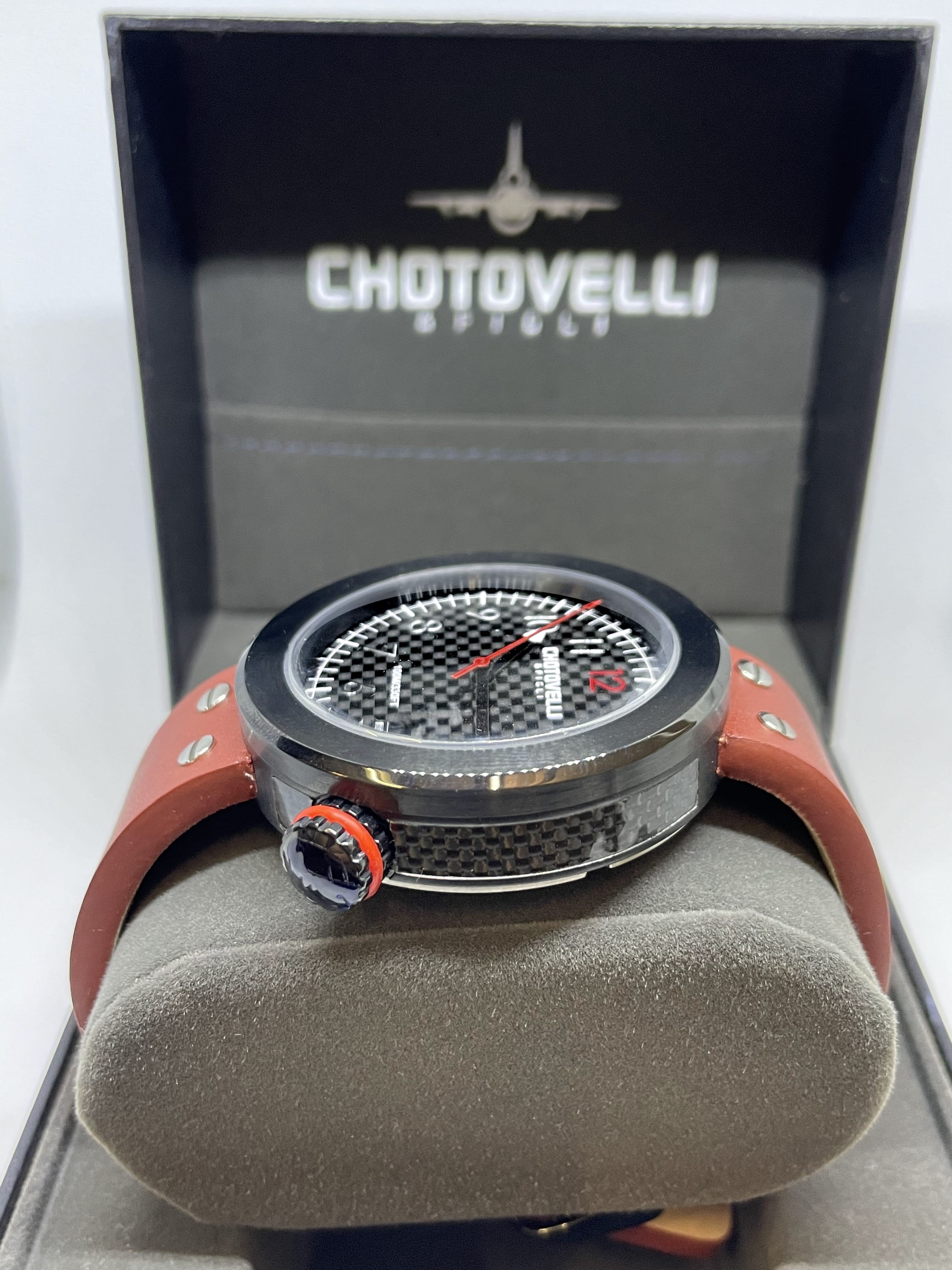 Black Gauge Watch | Gauge Strap Watch | Chotovelli & Figli