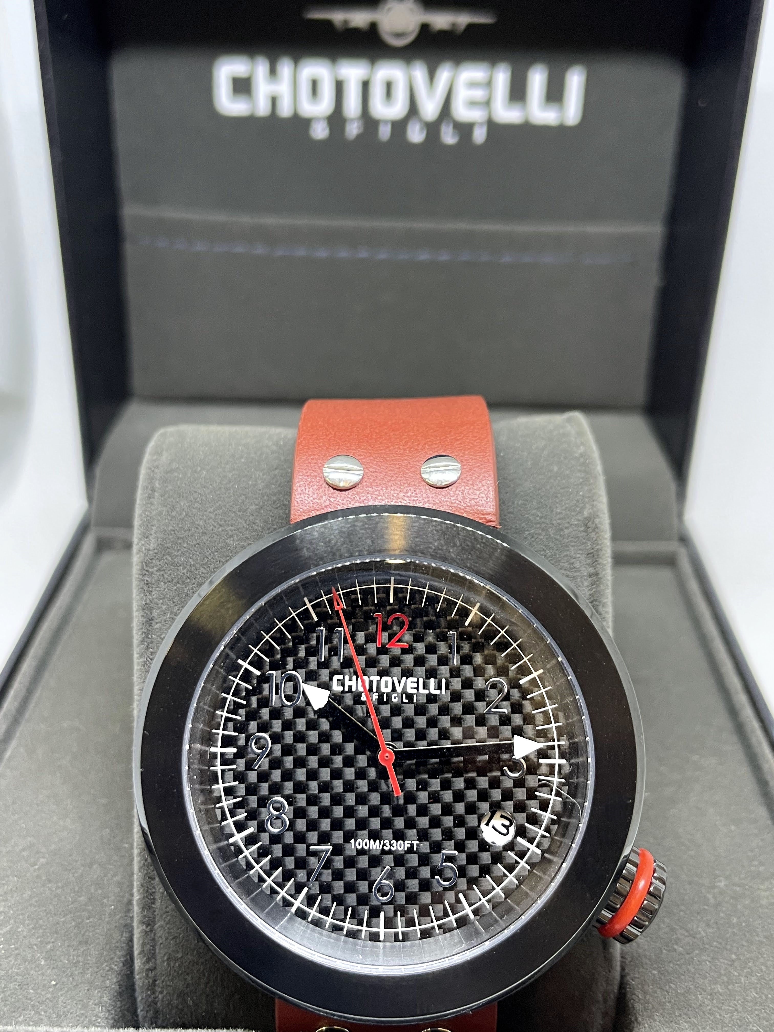 Black Gauge Watch | Gauge Strap Watch | Chotovelli & Figli