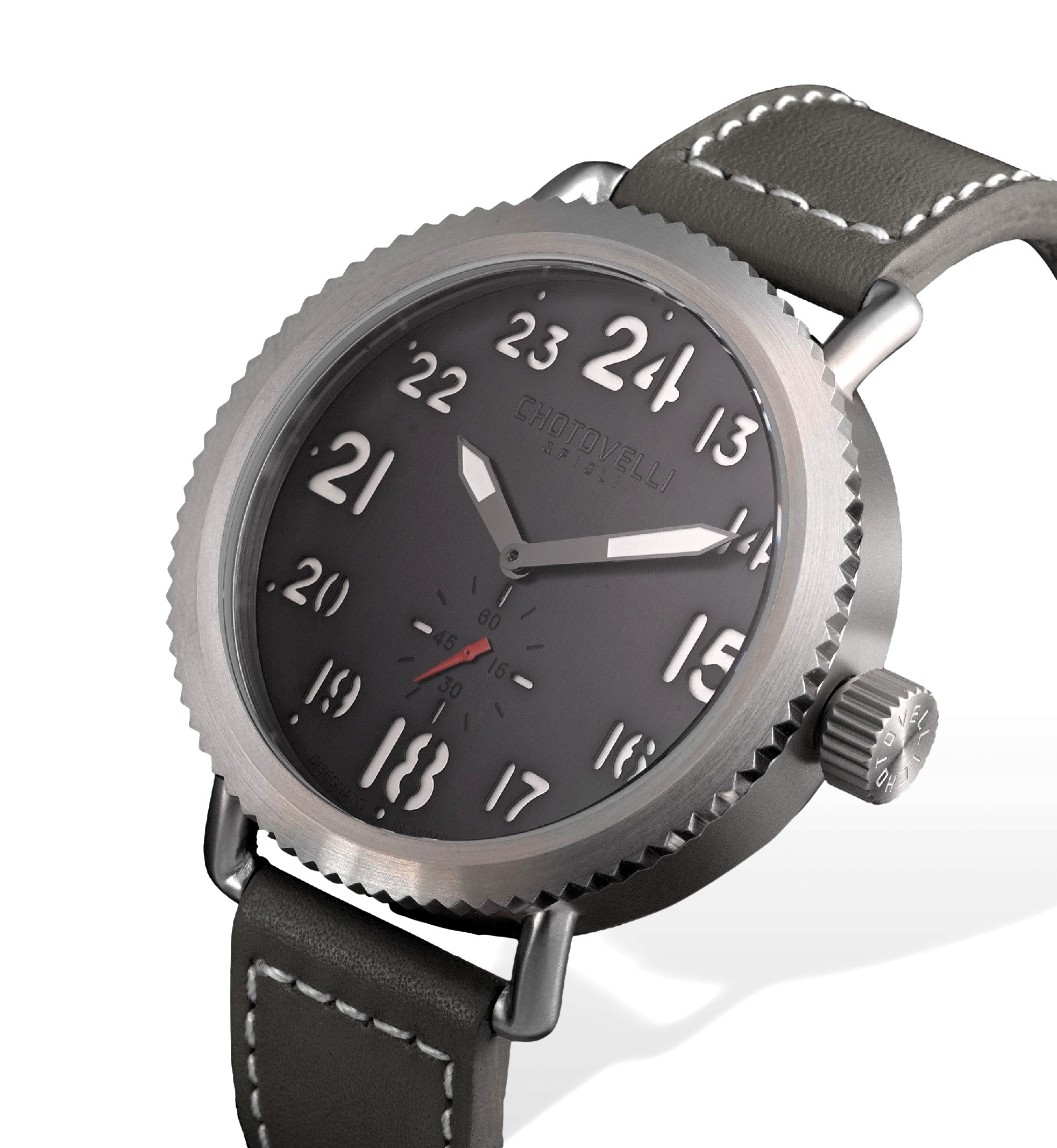 Matte Dial Watch | Leather Strap Watch | Chotovelli & Figli