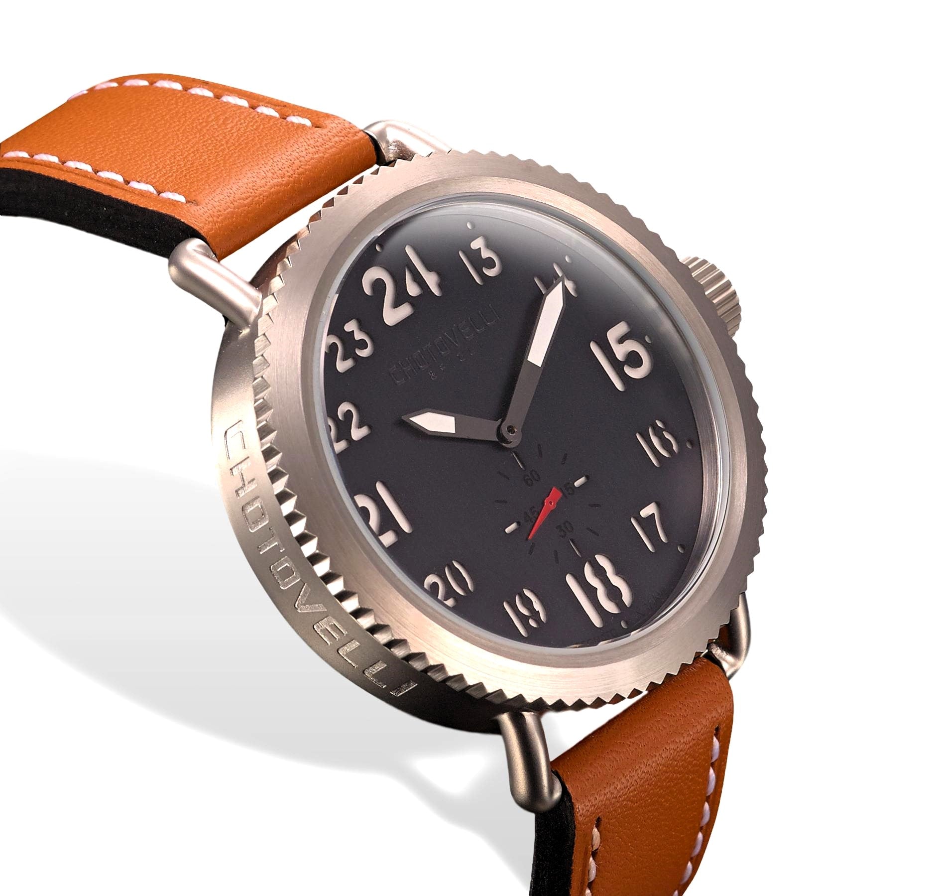 Matte Dial Watch | Leather Strap Watch | Chotovelli & Figli