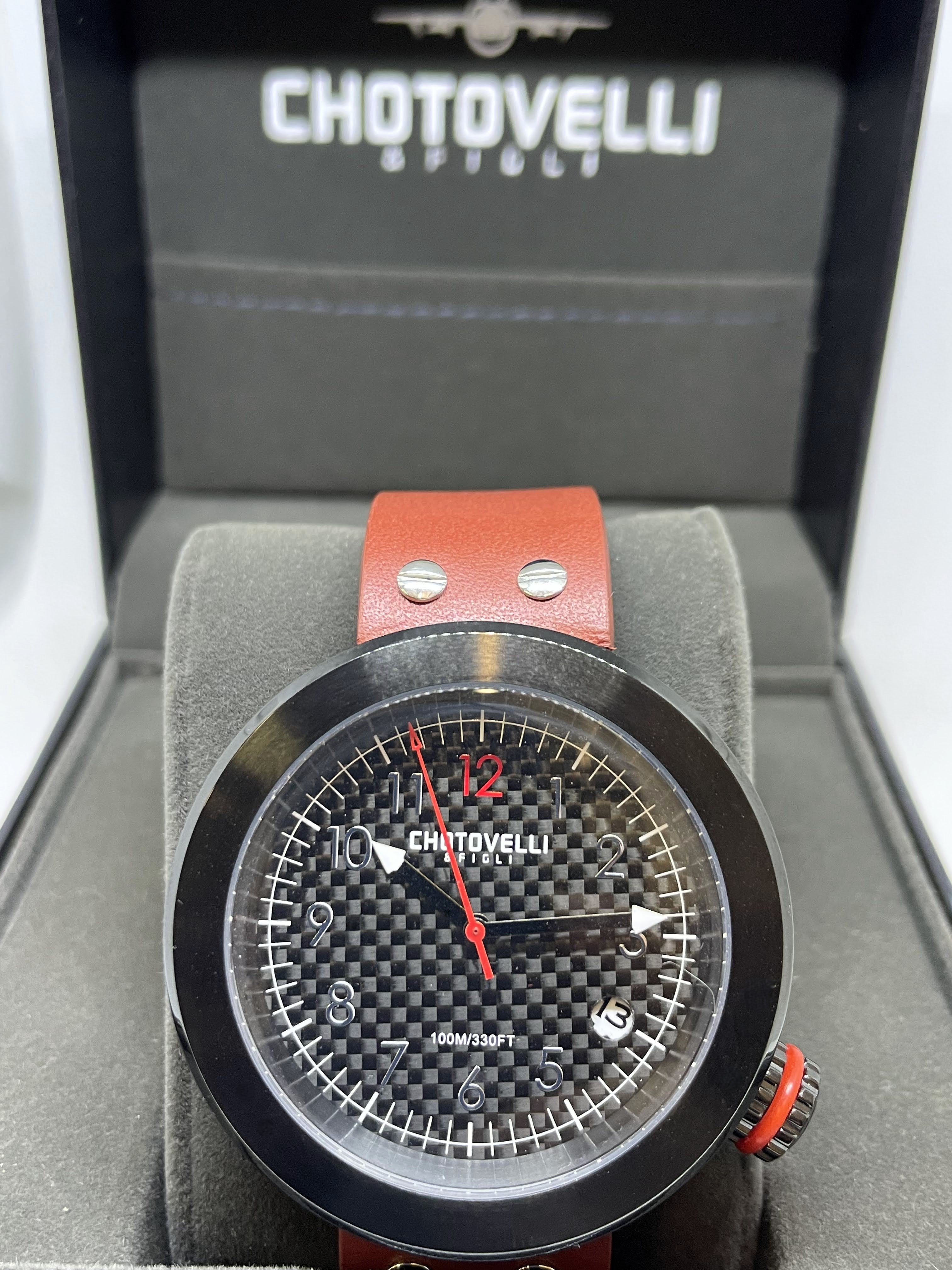 Black Gauge Watch | Gauge Strap Watch | Chotovelli & Figli