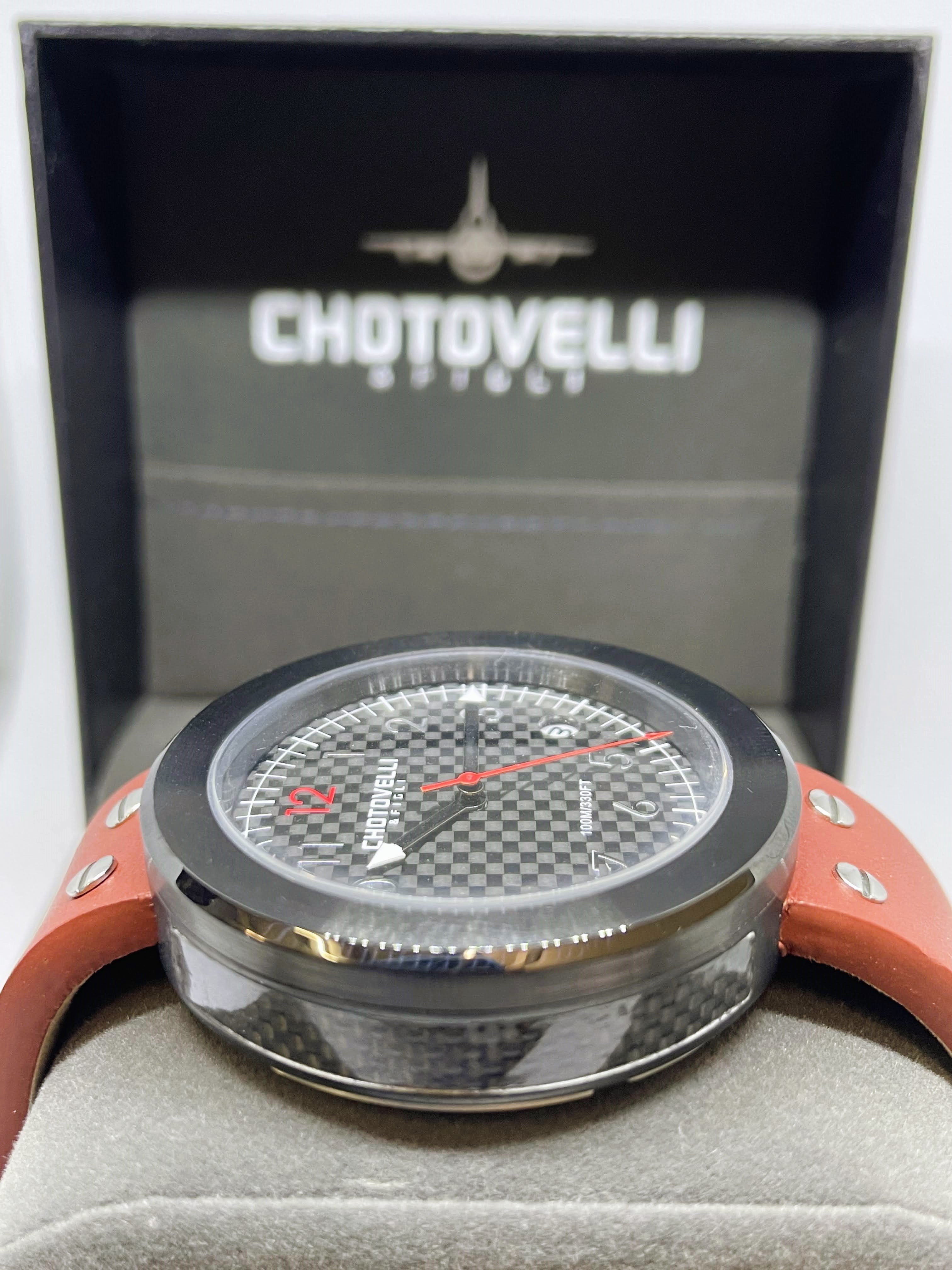 Black Gauge Watch | Gauge Strap Watch | Chotovelli & Figli
