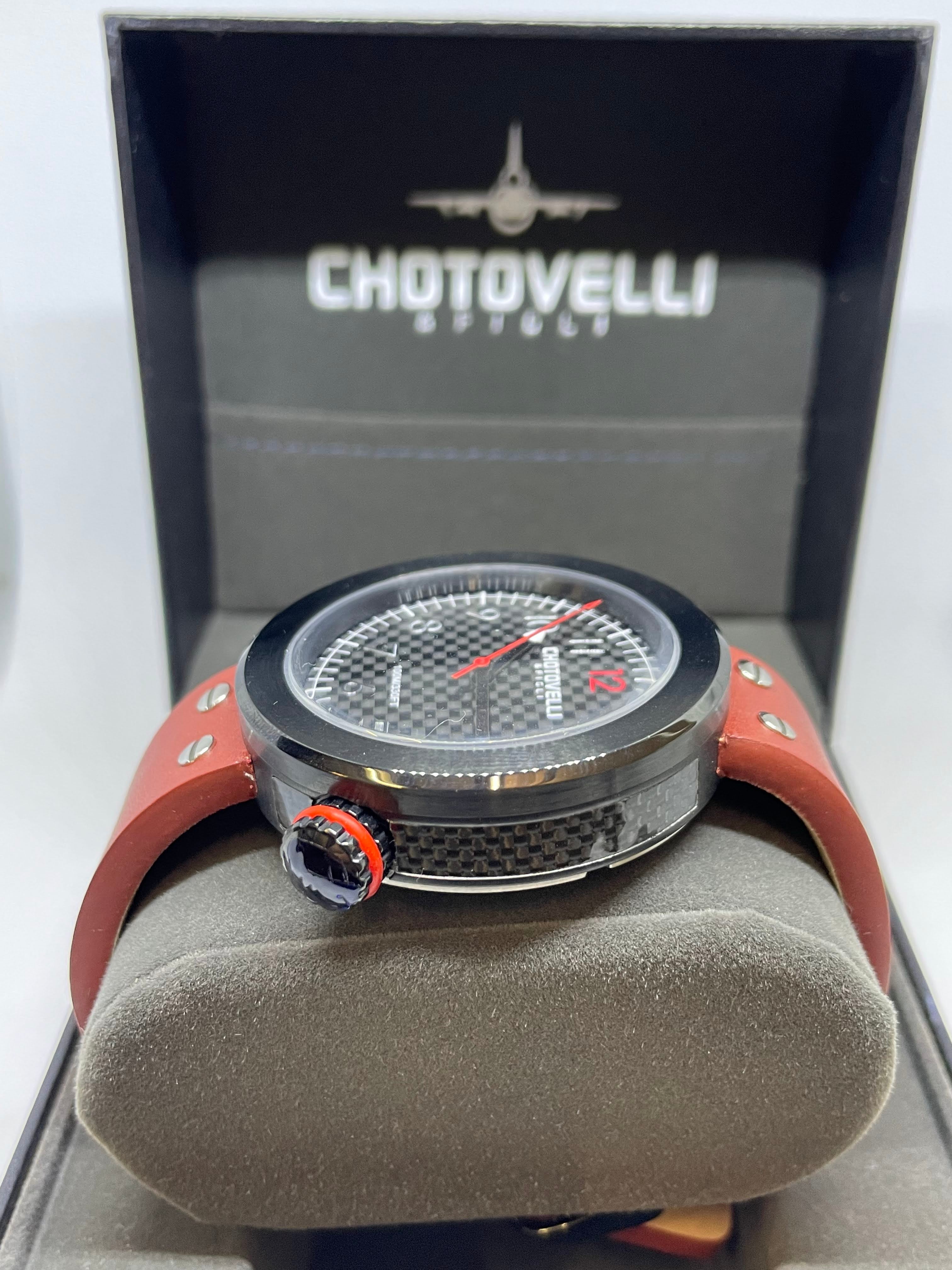 Black Gauge Watch | Gauge Strap Watch | Chotovelli & Figli