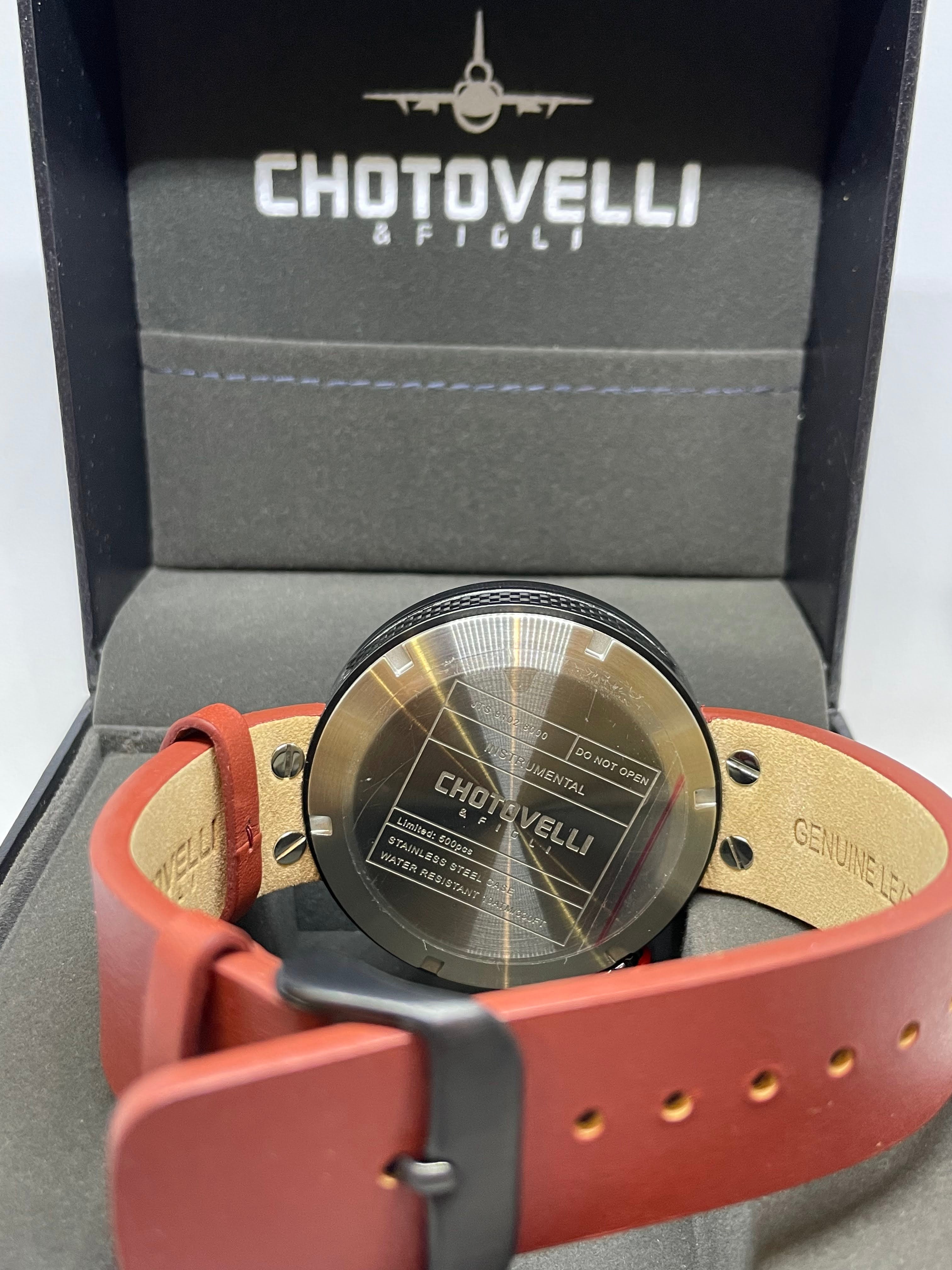Black Gauge Watch | Gauge Strap Watch | Chotovelli & Figli