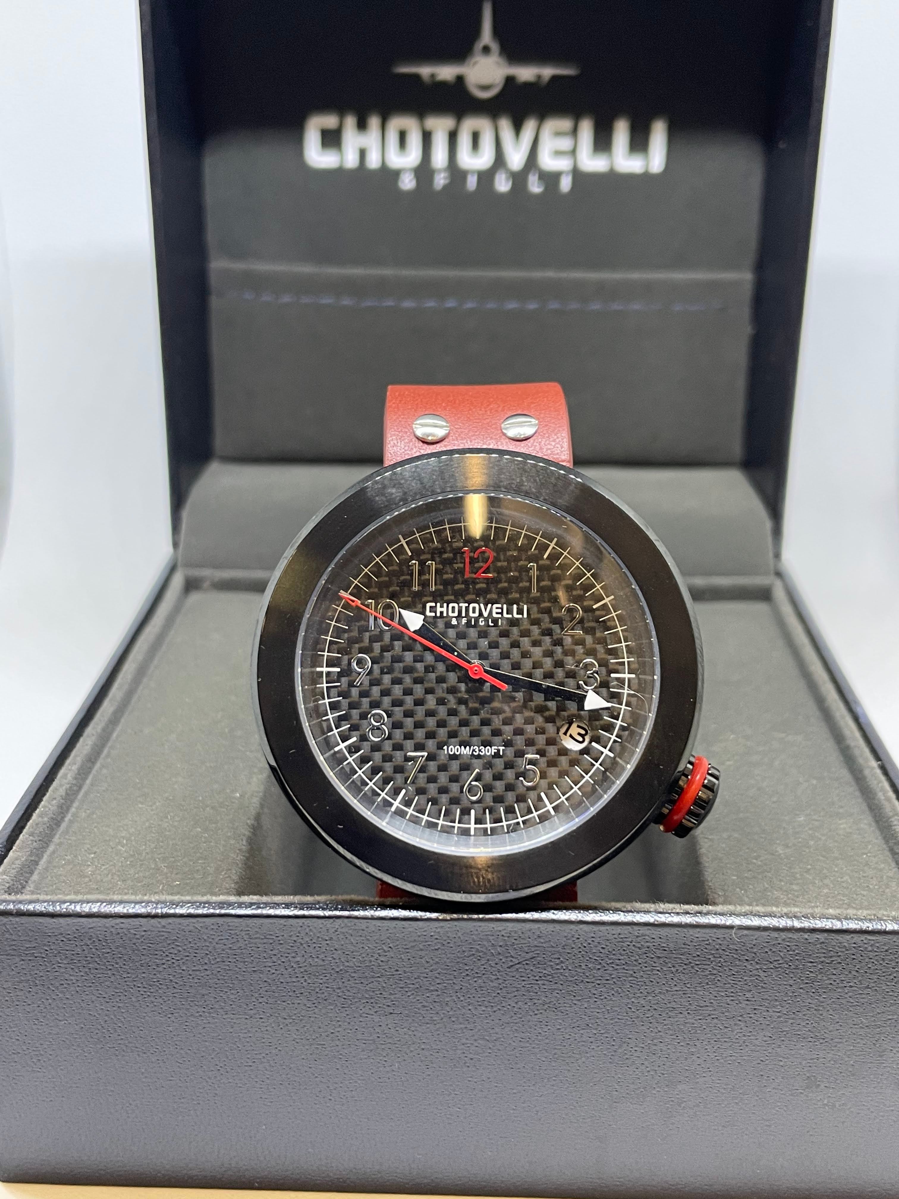 Black Gauge Watch | Gauge Strap Watch | Chotovelli & Figli