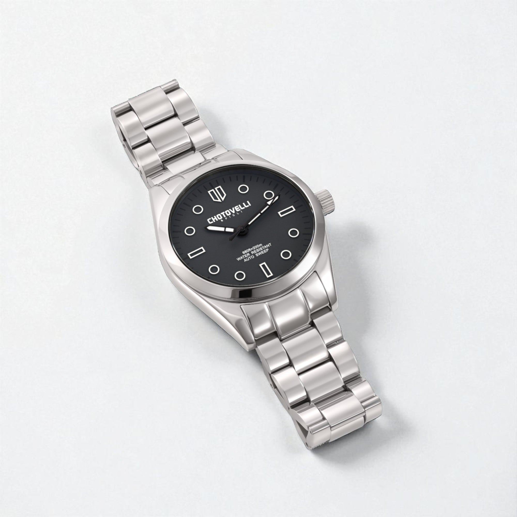 Automatic Pilot Watch | Water-Resistant Wristwatch | Chotovelli & Figli