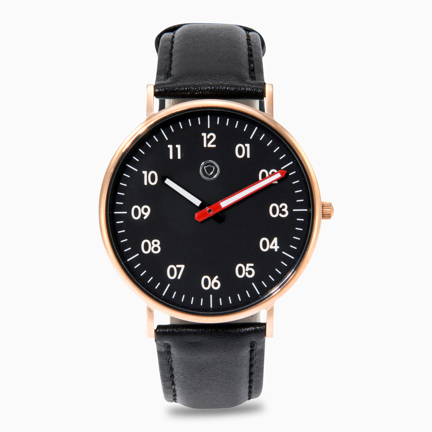 Round Case Watch | Men's Dress Watch | Chotovelli & Figli Black leather Round Case Watch | Men's Dress Watch | Chotovelli & Figli Black leather