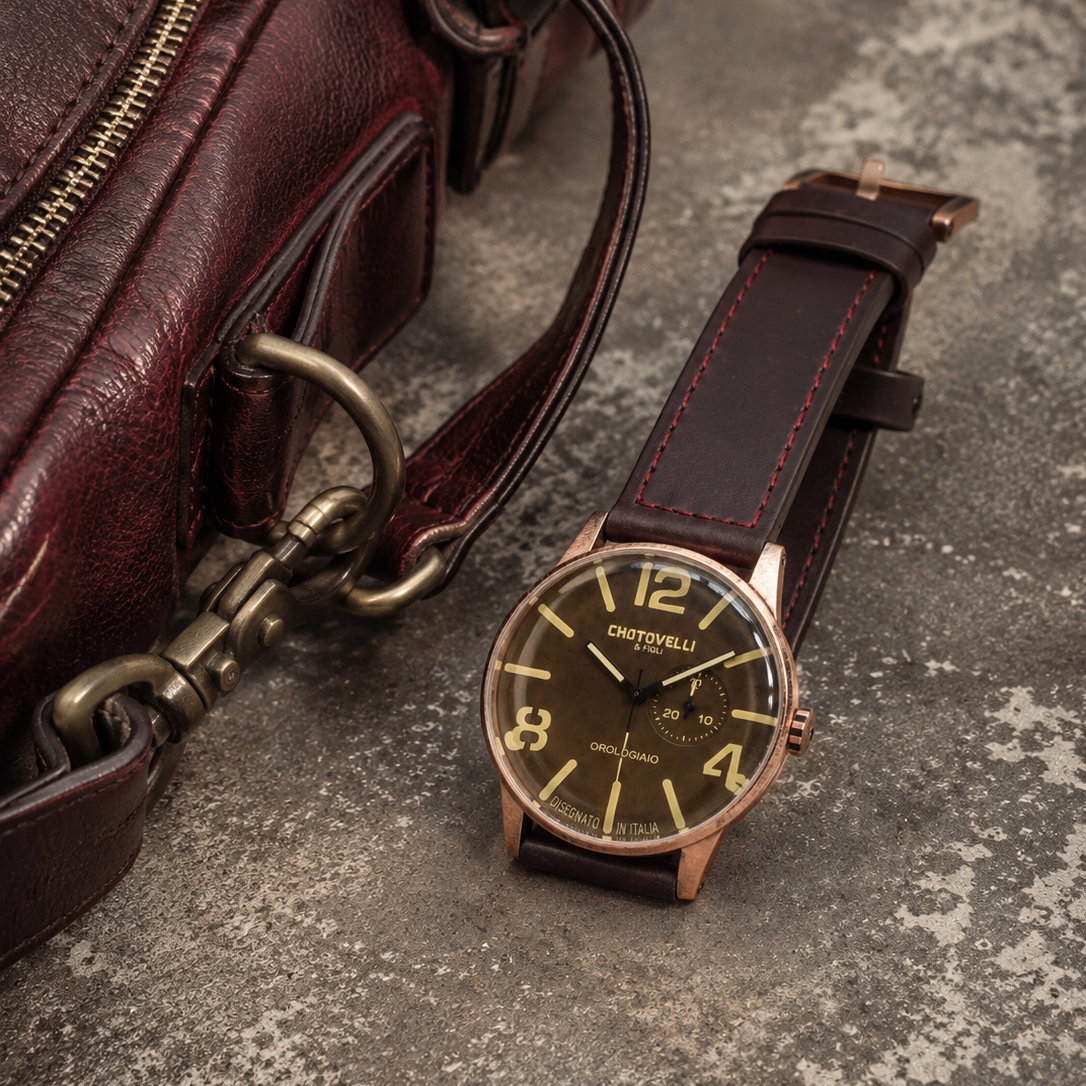 新品同様★CORETTE Face-Pilot ブラウン NV 5900-4 Pilot | Chotovelli & Figli