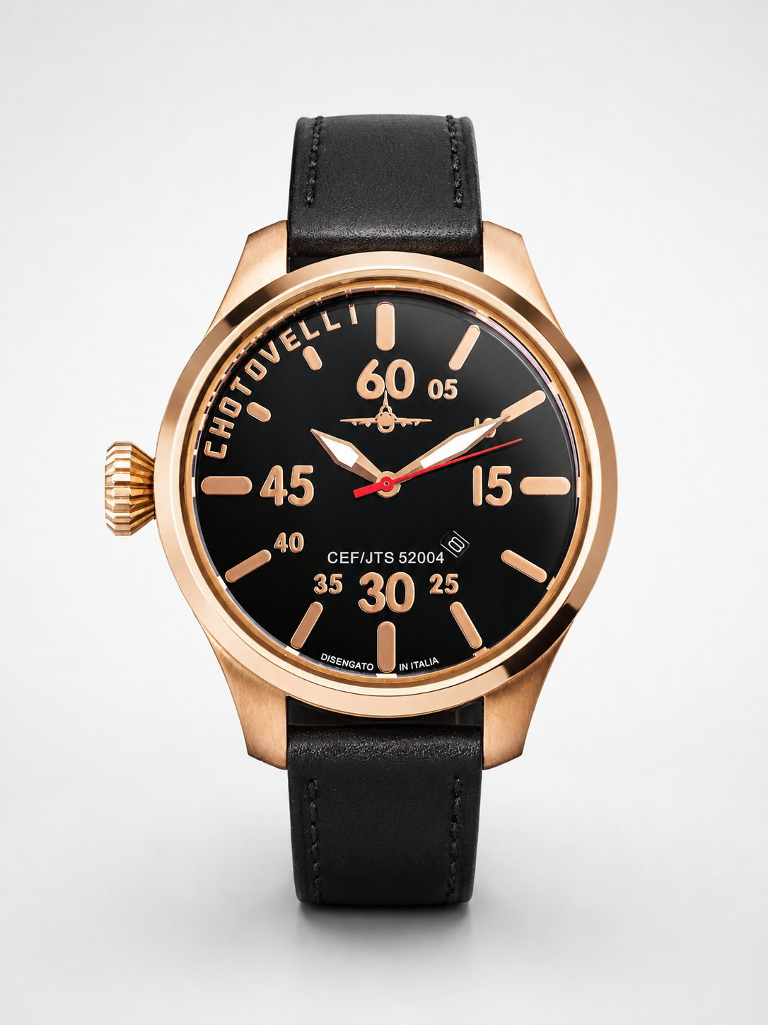 AV 5200-4 Pilot Watch | Rosegold Pilot Watch – Chotovelli & Figli