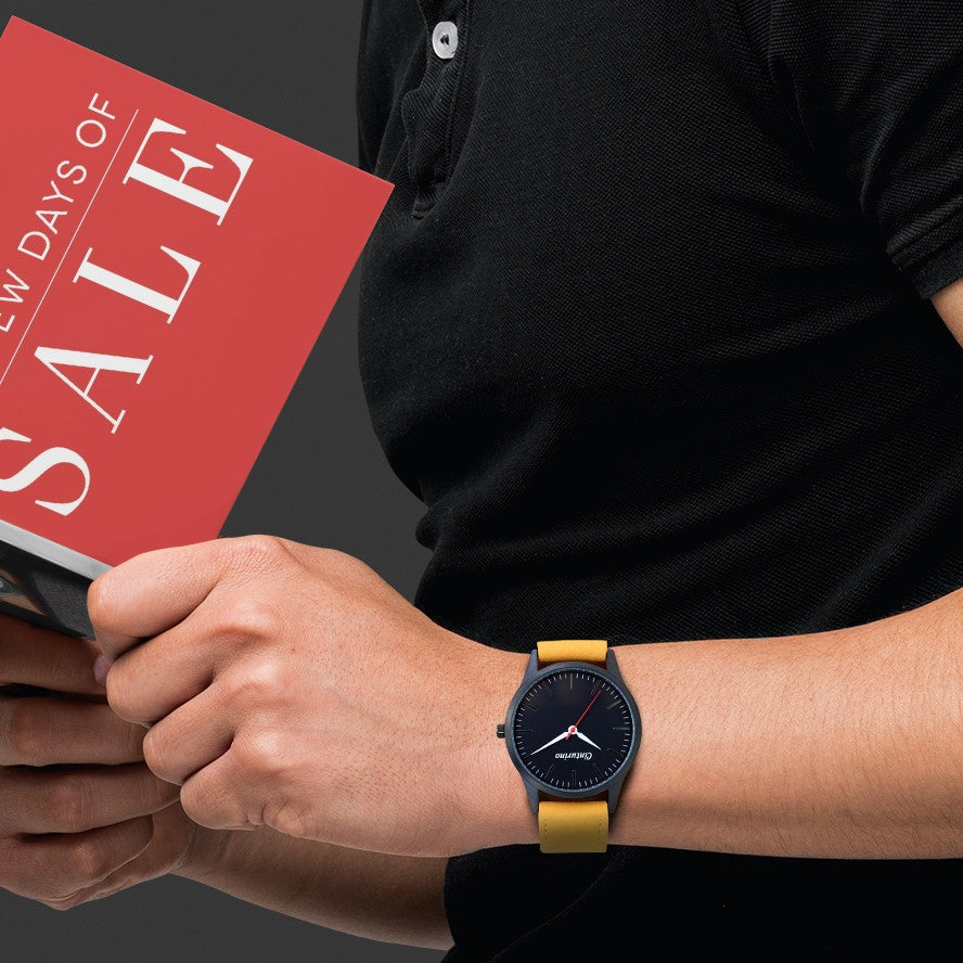 Stylish Leather Watch | Leather Strap Watch | Chotovelli & Figli