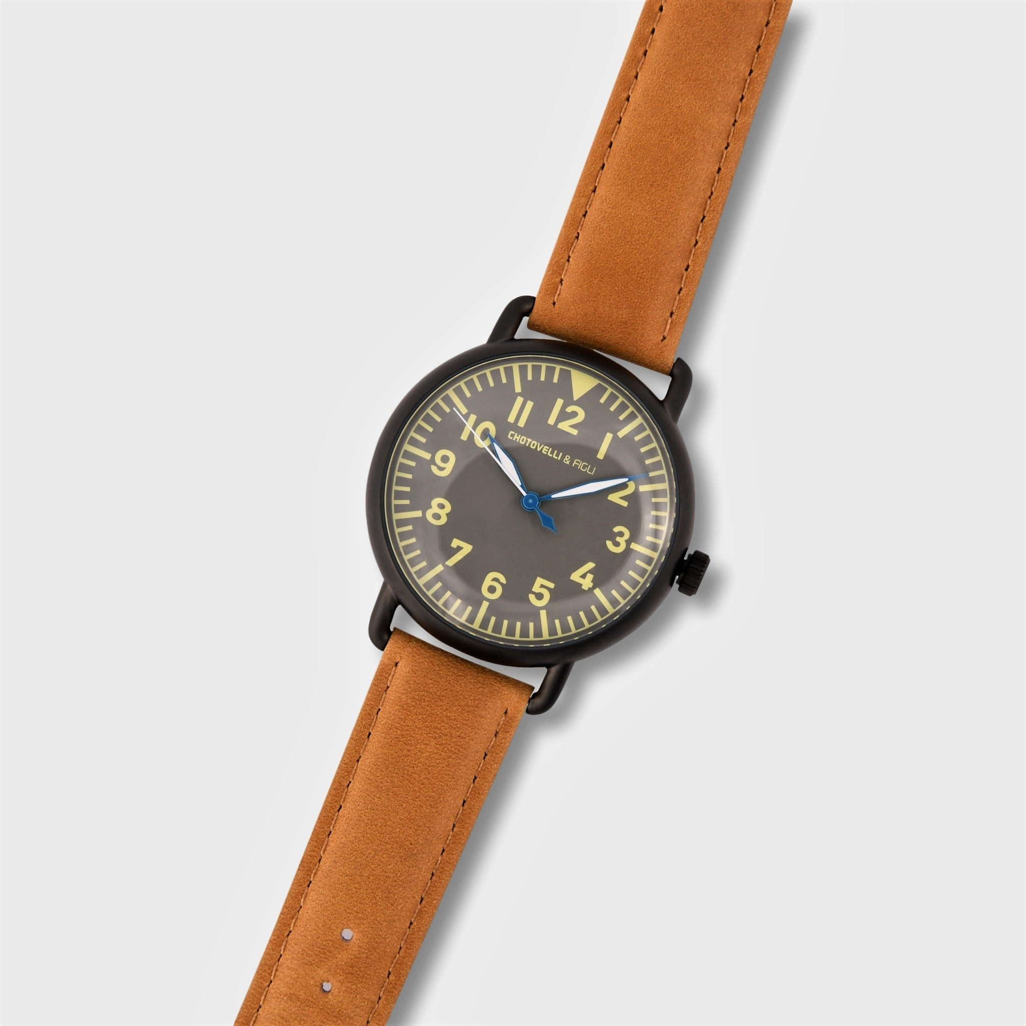 Brown Leather Watch | Unisex Leather Watch | Chotovelli & Figli
