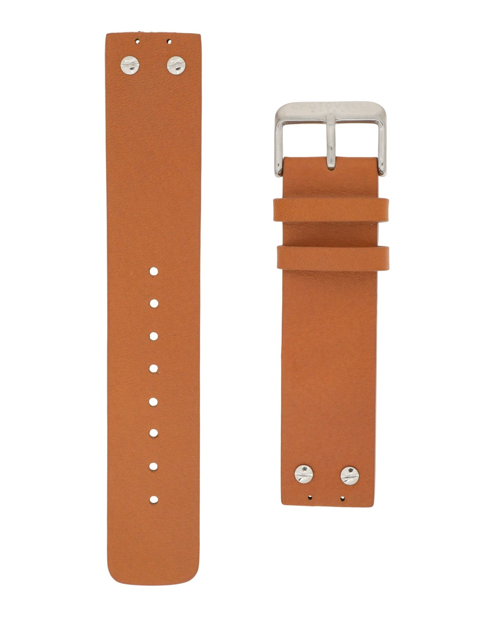 Chotovelli 8000 Italian calfskin Leather watch strap - Tan brown ...