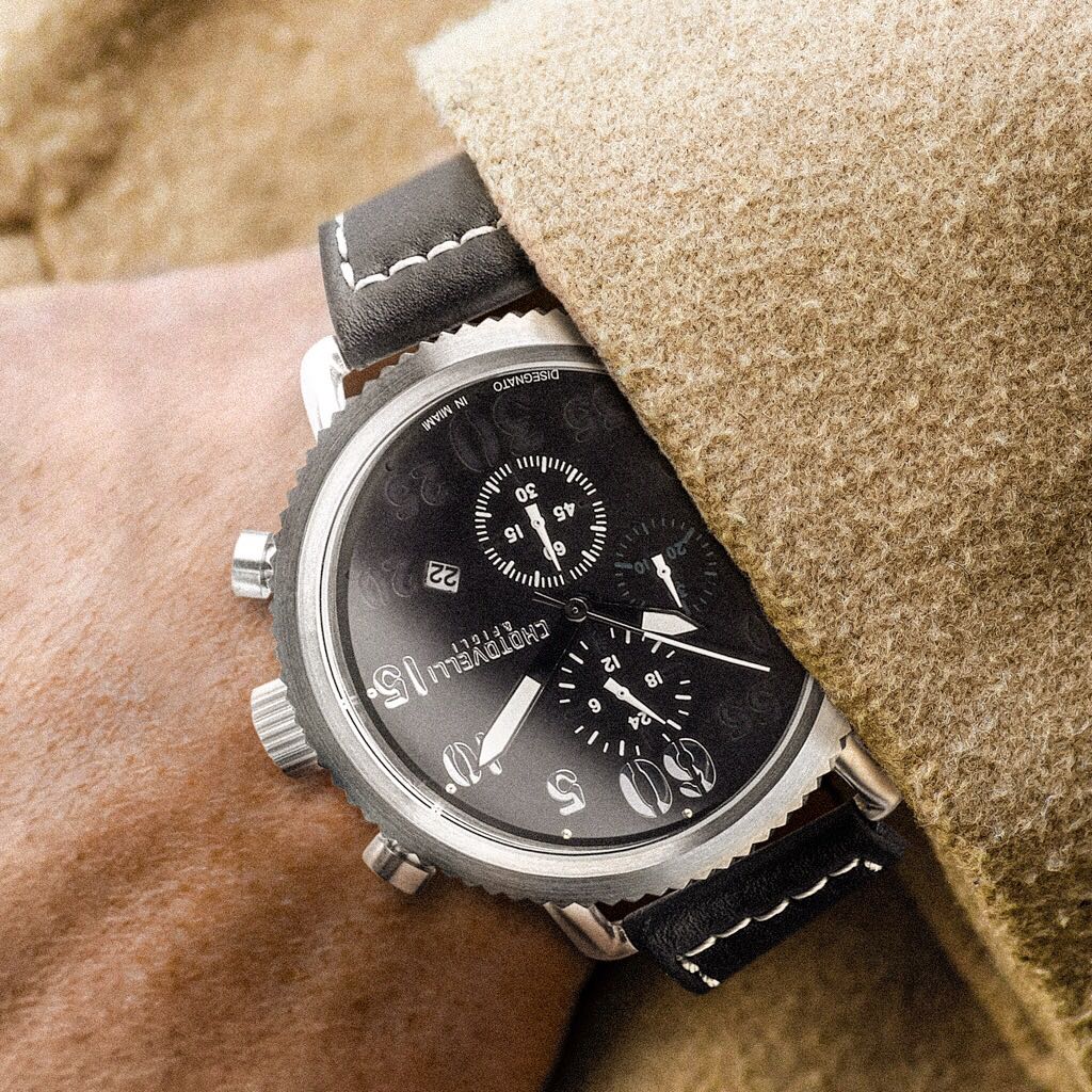 Aviator Leather Watch | Sapphire Crystal Watch | Chotovelli & Figli