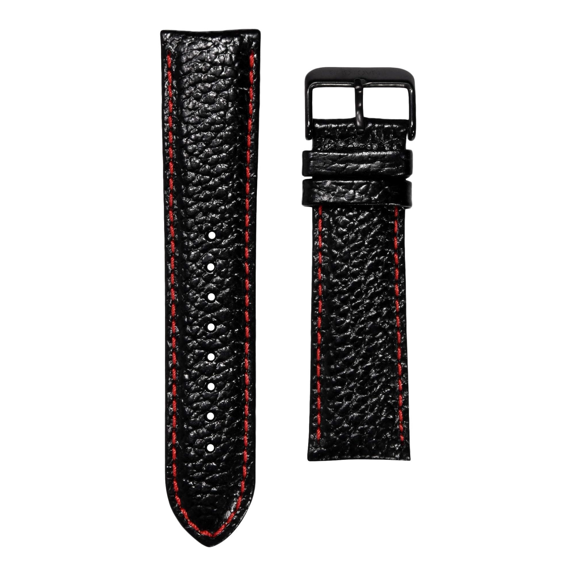 Black Leather Watch Strap | Leather Watch Strap | Chotovelli & Figli