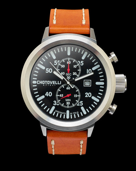 747 Tribute - Stainless Steel, White Dial, Black Leather Band - Bristol  Aviator Watches