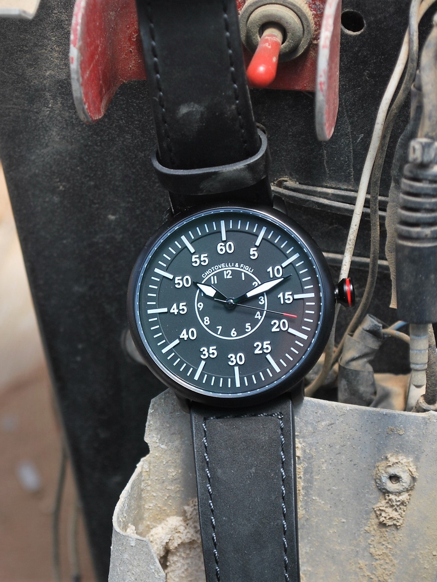Balck Flieger Watch | Unique Pilot Watch | Chotovelli & Figli