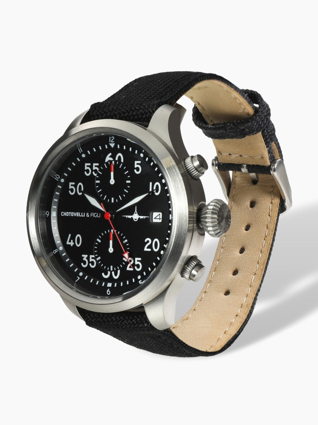 Large Dial Watch | Men's Pilot Watch | Chotovelli & Figli