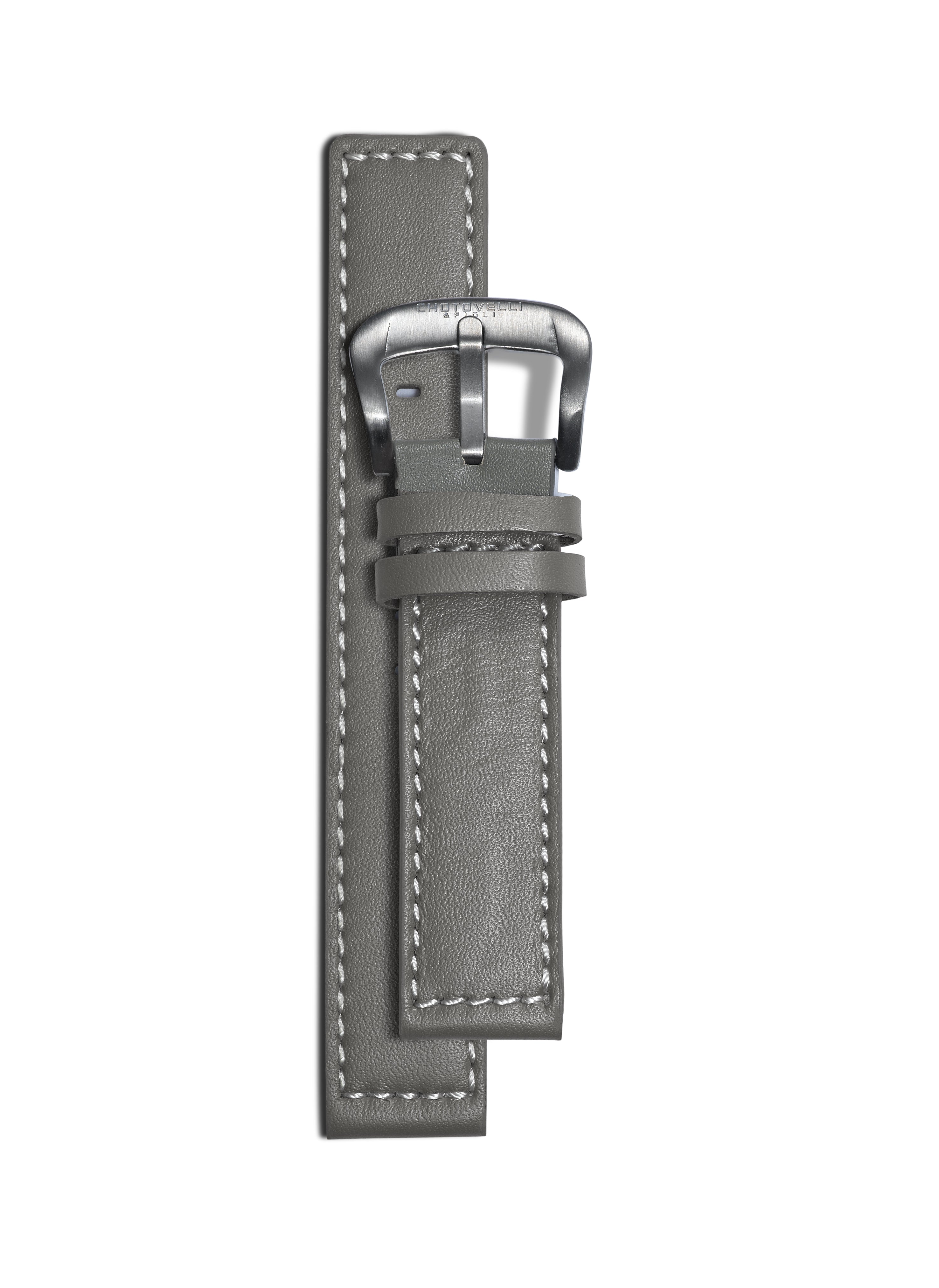 Grey Leather Watch Strap | Leather Watch Strap | Chotovelli & Figli