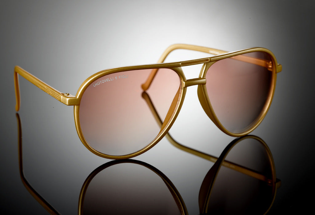 Gold Aviator Sunglasses | Navigator Sunglasses | Chotovelli & Figli